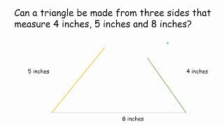 Triangle Inequality Theorem Power Point