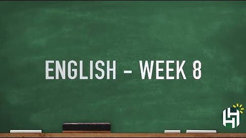 CC Cycle 2 Week 8 English