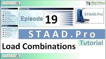 #19. Load Combinations in STAAD.Pro | How to combine loads in STAAD.Pro | Civil Engineering Tips