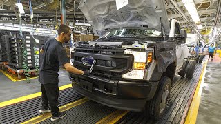 Ford Medium Super Duty Trucks Production Line In Ohio