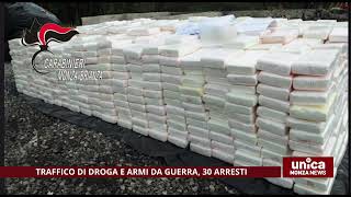 Traffico di droga e armi da guerra, 30 arresti