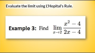 Evaluate the Limit using L