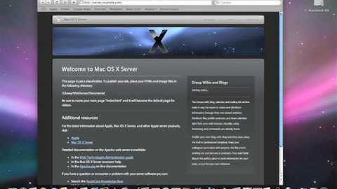 18. Web Services - Leopard Server