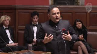 Amish Tripathi argues that, according to Hinduism, God cannot be a delusion - Oxford Union Debate