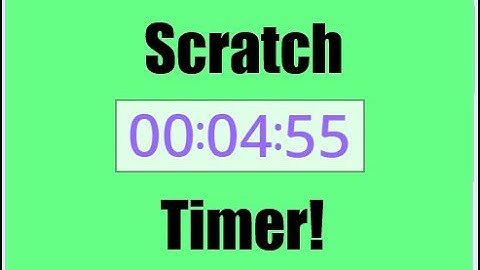 Scratch Tutorial - Timer that Counts up and down!