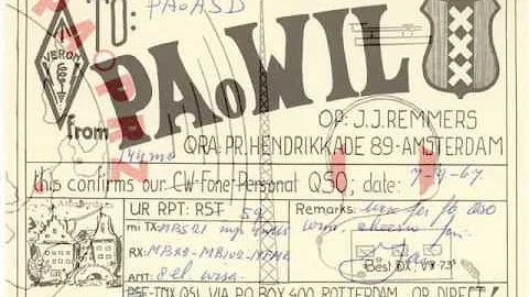 HAM QSL'S  FROM AMSTERDAM.