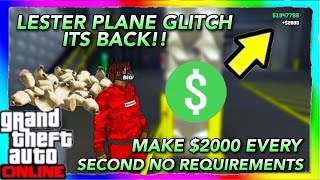 GTA V LESTER AFK MONEY GLITCH *1000 EVERY 2 SECONDS* ITS BACK* JUNE 2020 WORKING