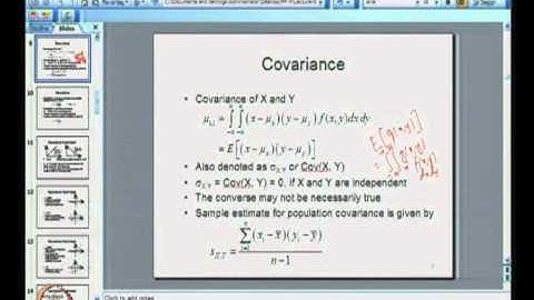 Mod-03 Lec-08 Covariance and Correlation