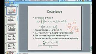 ⁣Mod-03 Lec-08 Covariance and Correlation