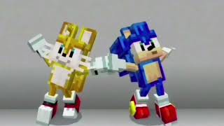 classic sonic and tails dancing meme (minecraft note block remix)