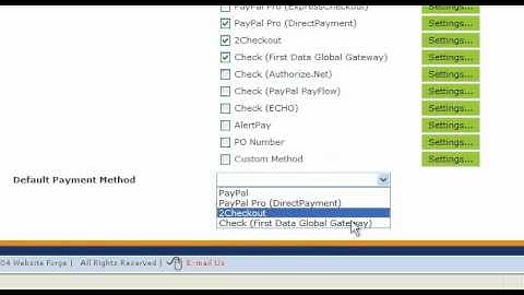 Ad Module Set Default Payment Method - Websiteforge Ecommerce Website