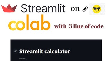 Streamlit with Google colab in just 3 lines of code