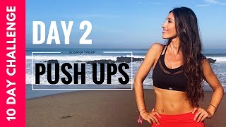 Toned Arms and Breast Lift in 10 days | Push up Challenge Day 2 screenshot 3