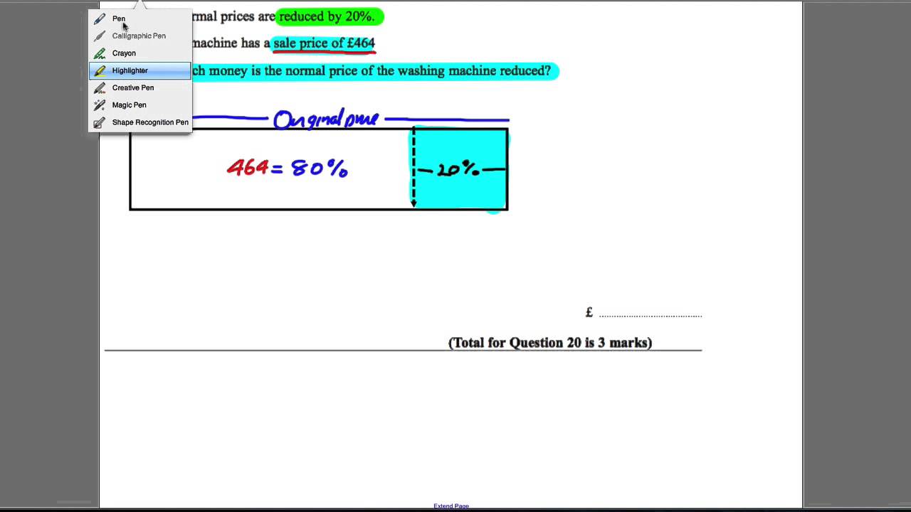 maths is fun Q20 Paper 2H Nov 2013 GCSE Maths EDEXCEL