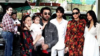 Kapoor's Christmas Party 2023 Alia Bhatt & Ranbir Kapoor Carry Daughter Raha, Karishma Kapoor Kids