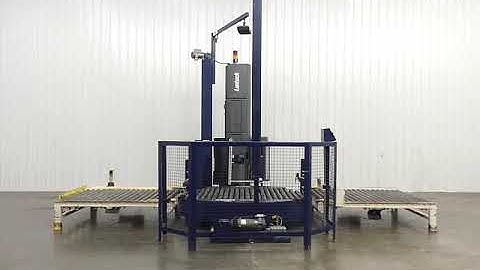 Lantech Q Automatic Turntable Stretch Wrapper.