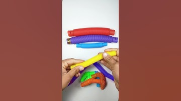 Relaxing Robot Pop tube #asmr #relaxing #creative #poptubesound #diy