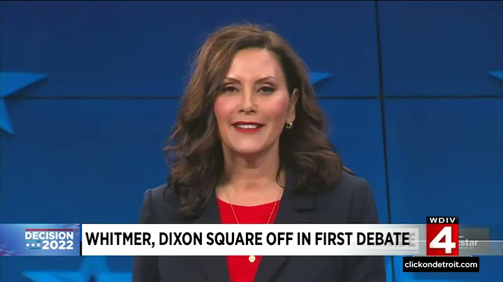 Michigan Governor Gretchen Whitmer, Tudor Dixon sq...