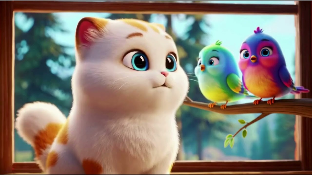 Gentle Cat Lullaby | Sweet Dreams with Mittens the Calico Kitten | Soothing Bedtime Song for Kids