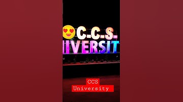 CCS University Meerut || uttar pradesh || #shorts #ccsuniversity#ZishanViews