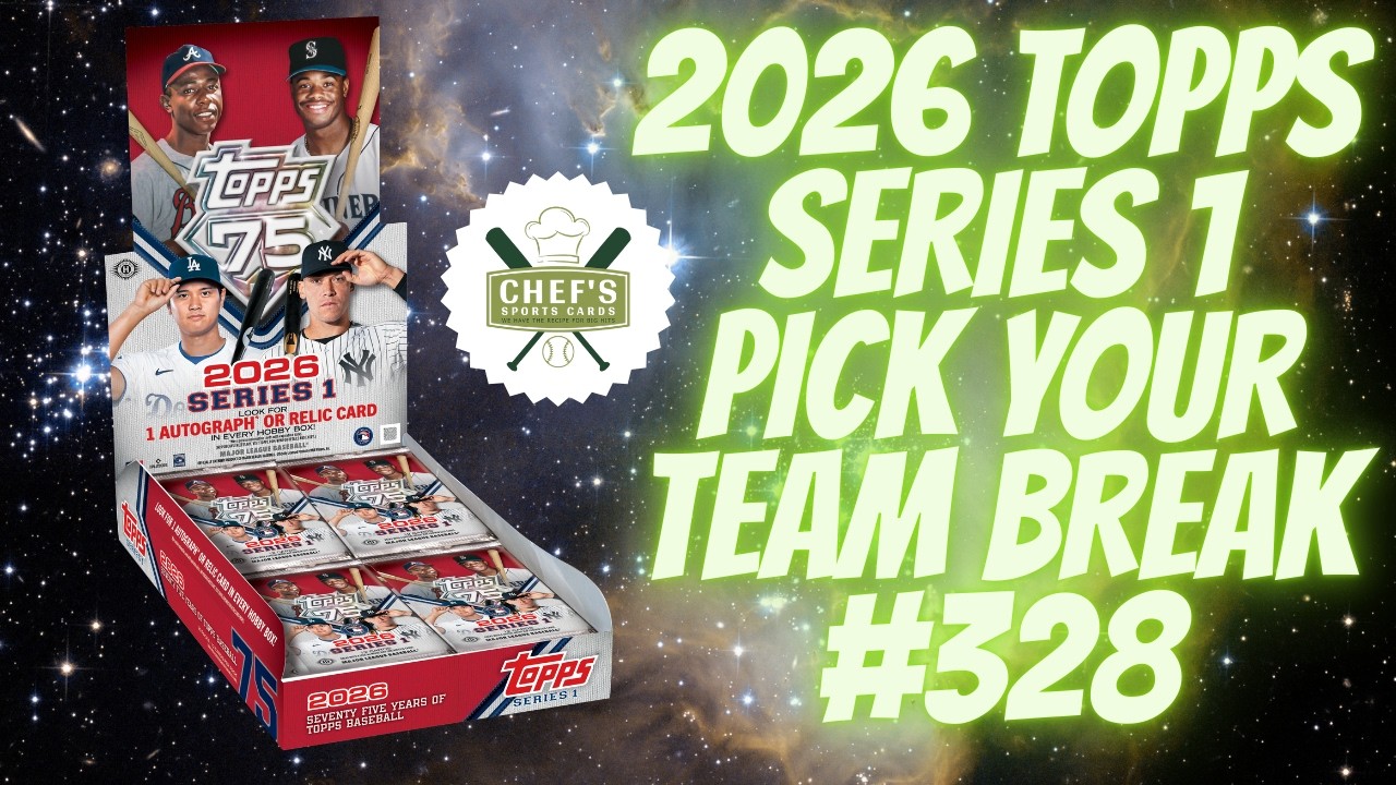 2026 TOPPS SERIES 1 BASEBALL PICK YOUR TEAM BREAK #328 - LIVE 2/12/2026