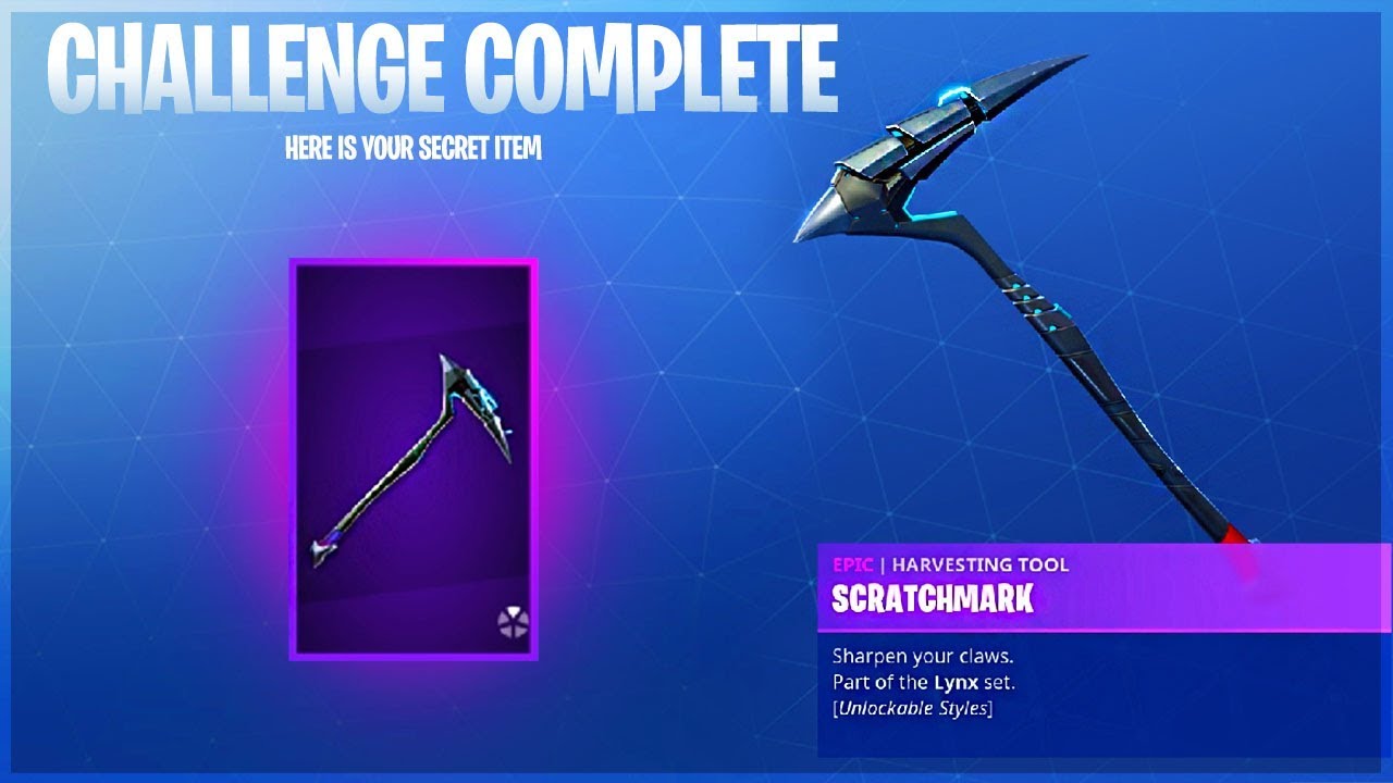 i got scratchmark pickaxe - scratch mark pickaxe fortnite