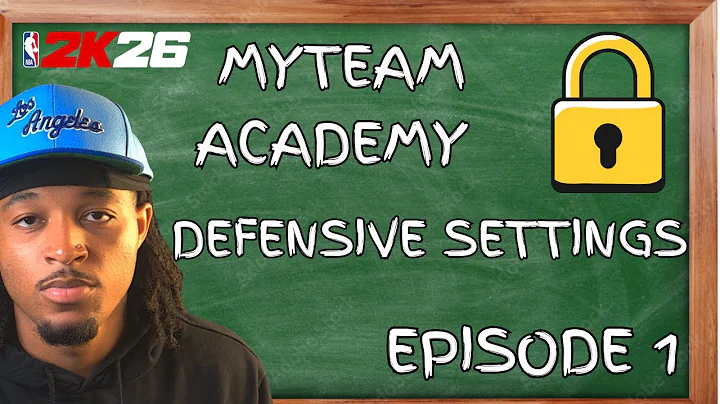 ULTIMATE DEFENSIVE SETTINGS GUIDE! NBA 2K26 MYTEAM ACADEMY EPISODE 1!