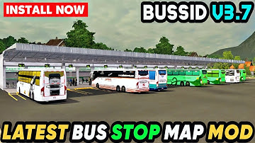 LATEST BUS STOP MAP MOD For Bus Simulator Indonesia || Bussid V3.7.1 || Offroad Gamers ||