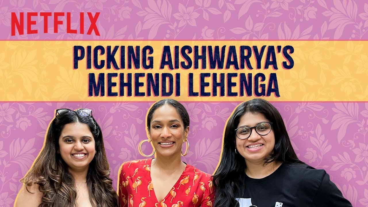 Masaba Selects @aishmrj 's Mehendi Lehenga | AishVlogs | Netflix India