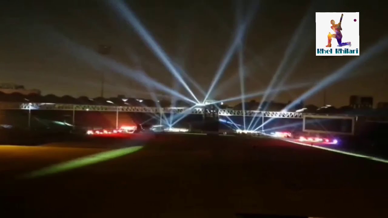Amazing Night view and Laser Show at National Cricket Stadium Karachi | PSL5 | Khel Khilari |