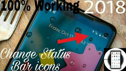 How to change status bar icon 100% working || Dot Log