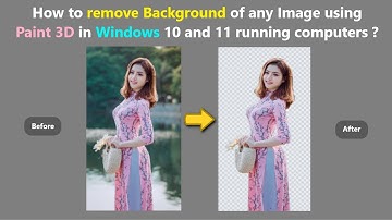 How to remove Background of any Image using Paint 3D in Windows 10 and 11 running computers ?