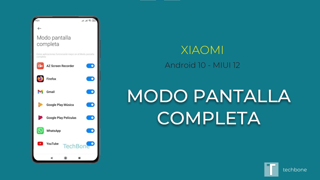 Gracioso Peatonal Saturar Modo pantalla completa - Xiaomi [Android 10 - MIUI 12] - YouTube
