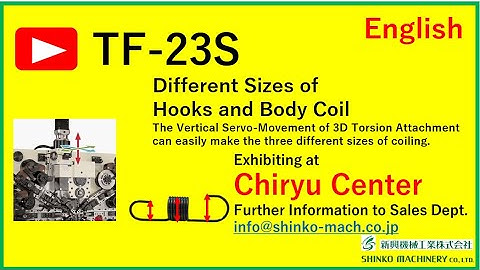 TF23S for Extension Spring with Different Sizes of Hooks and Body Coil