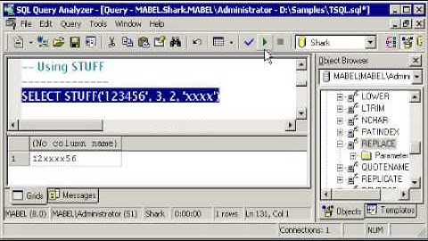 SQL SERVER Tutorial -  T-SQL: REPLACE & STUFF -  LEN, LEFT, RIGHT - CHARINDEX