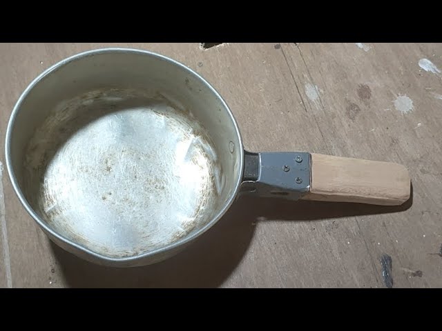 Making A Wood Pot Handle / Salvaging A Broken Steel Pot / Weekend DIY  Project 