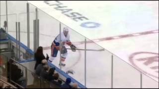 Eric Boulton destroys Carl Hagelin {Dual-Feed}