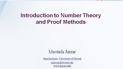 4.1 Number Theory and Proof Methods
