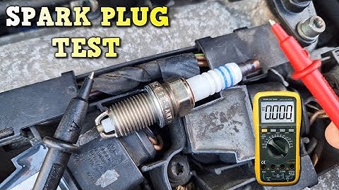 Spark Plug Test using a Multimeter