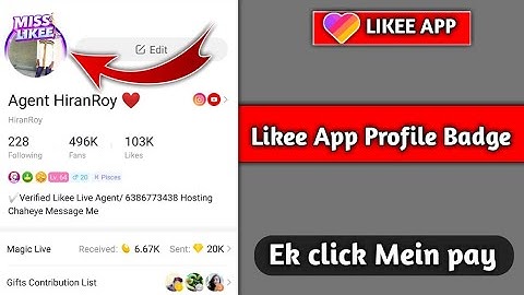 Likee new profile badge Ek click Mein pay|Likee new badges |How to get Badges kaise paye