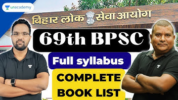 69th BPSC | Syllabus and booklist | Important books for 69th BPSC Pre | Ajay sir & SK Sir