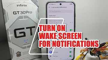 How To Turn On Wake Screen For Notifications On Infinix GT 30 Pro