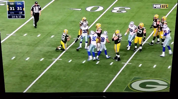 Jeff Heath #38 Cowboys sacks Aaron Rodgers #12 las...