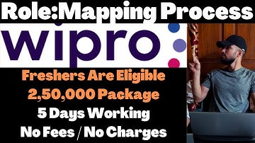 Wipro Mapping Process Jobs
