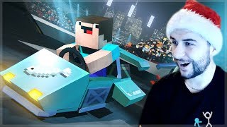 REACTING TO FUNNY MINECRAFT ANIMATIONS! DERP RACING! MINECRAFT MOVIE! Minecraft Animations