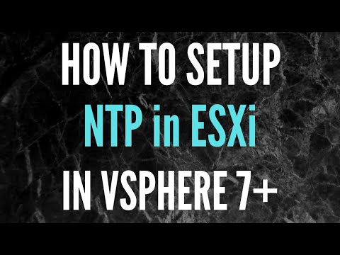 How to configure NTP in ESXi // ESXi NTP config