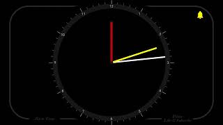 Full 1 Hour 15 Minutes  Analog Clock Timer Alarm Countdown Update