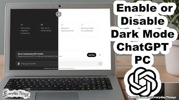 How to Enable or Disable Dark Mode in ChatGPT on a PC