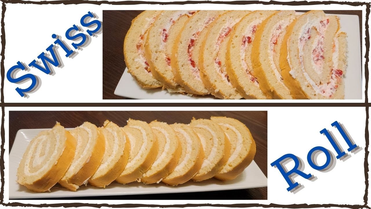 Swiss Roll Recipe Strawberry filled Swiss Roll Soft & Tasty Swiss