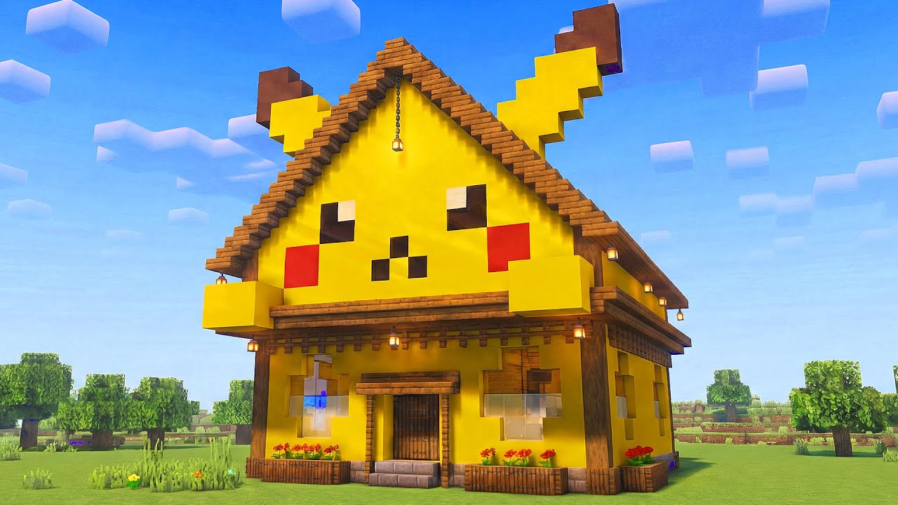 How to Build an Aesthetic Pikachu House in Minecraft Step-by-Step